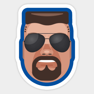 Big Bossman Head Sticker